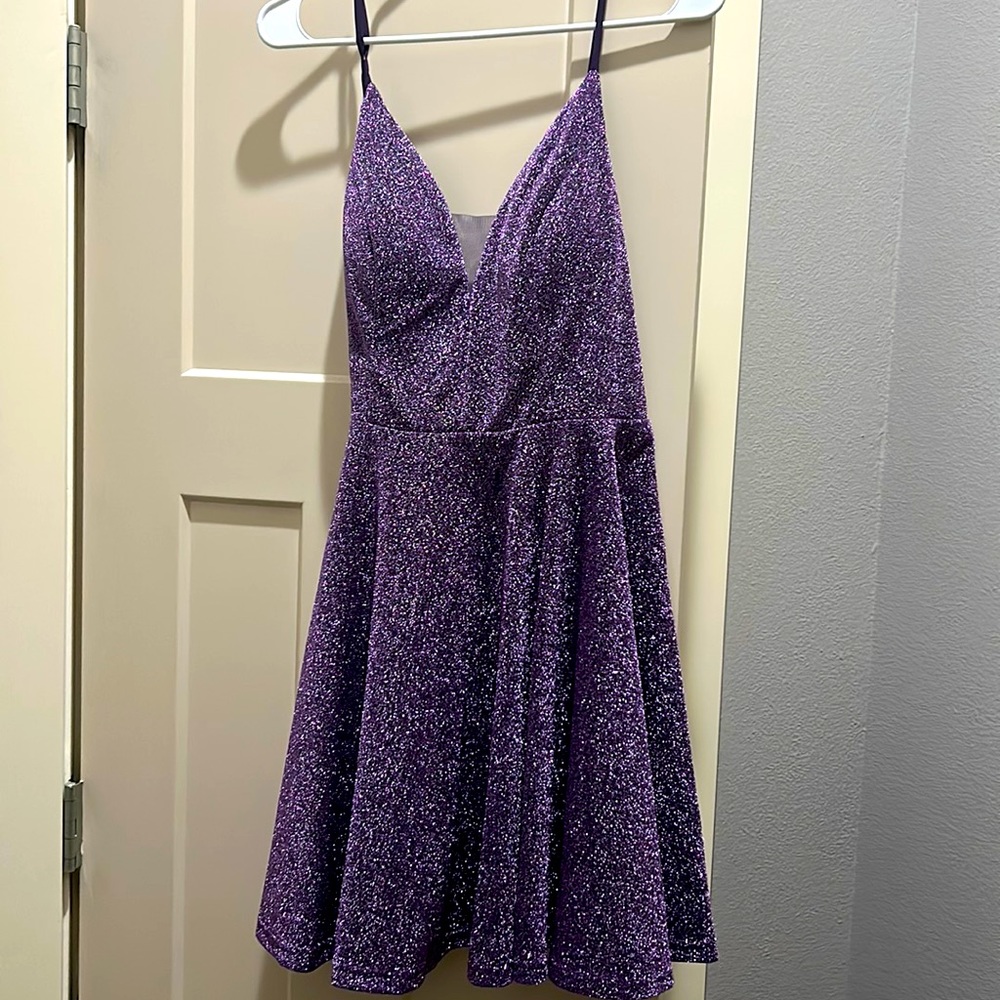 Purple MIDI dress - Ever Pretty XL or 10